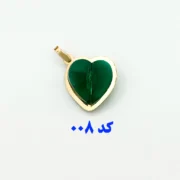 آویز گردنبند طلا 18 عیار سوزیانا مدل قلب رنگبندی - Image 9