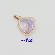 آویز گردنبند طلا 18 عیار سوزیانا مدل قلب رنگبندی - Image 5
