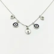 گردنبند نقره 925 مدل قلب و قفل Y - Image 2