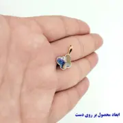 آویز گردنبند طلا 18 عیار سوزیانا مدل پروانه رنگی - Image 21