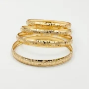 النگو طلا 18 عیار سوزیانا مدل ورساچه کد 1 - Image 4