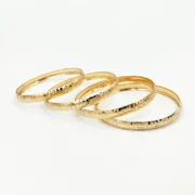 النگو طلا 18 عیار سوزیانا مدل ورساچه کد 1 - Image 3