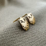 گوشواره طلا 18 عیار زنانه سوزیانا مدل جغد مهربان