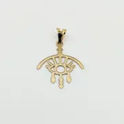 پلاک آویز طلا 18 عیار سوزیانا مدل چشم مینیمال