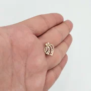 پلاک آویز طلا 18 عیار سوزیانا مدل قلب کد 103 - Image 2