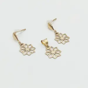 ست طلا 18 عیار زنانه سوزیانا مدل ستاره جی