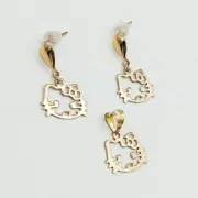 ست طلا 18 عیار زنانه سوزیانا مدل کیتی