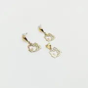 ست طلا 18 عیار زنانه سوزیانا مدل کیتی - Image 2