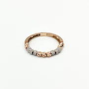 انگشتر طلا 18 عیار زنانه سوزیانا مدل سیتا کد 7