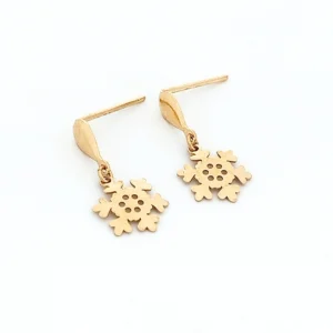 گوشواره طلا 18 عیار زنانه سوزیانا مدل برف