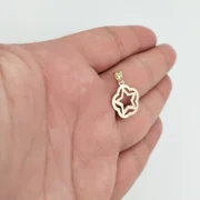 پلاک آویز طلا 18 عیار سوزیانا مدل ستاره کد 99 - Image 2