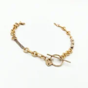 دستبند طلا 18 عیار زنانه سوزیانا مدل تیفانی tiffany قفل - Image 3