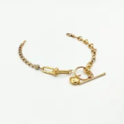 دستبند طلا 18 عیار زنانه سوزیانا مدل تیفانی tiffany قلب - Image 2