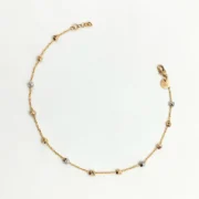 دستبند طلا 18 عیار زنانه سوزیانا مدل چند توپ کد 20 - Image 3