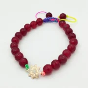 دستبند طلا 18 عیار زنانه سوزیانا مدل گل کد 21