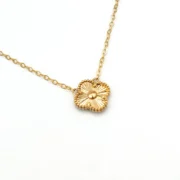 گردنبند طلا 18 عیار سوزیانا مدل ون کلیف - Image 3