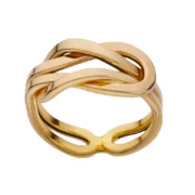 انگشتر طلا 18 عیار زنانه سوزیانا مدل پیچک