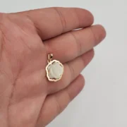 آویز گردنبند طلا 18 عیار سوزیانا مدل گل صدفی - Image 3