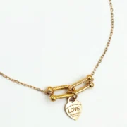 دستبند طلا 18 عیار زنانه سوزیانا مدل تیفانی Love - Image 2