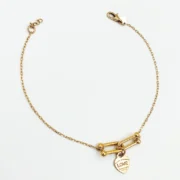 دستبند طلا 18 عیار زنانه سوزیانا مدل تیفانی Love