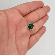 آویز گردنبند طلا 18 عیار سوزیانا مدل ونکلیف رنگبندی انتخابی - Image 5