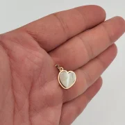 آویز گردنبند طلا 18 عیار سوزیانا مدل قلب صدفی - Image 3