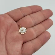 آویز گردنبند طلا 18 عیار سوزیانا مدل هلال ماه - Image 2