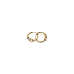 گوشواره طلا 18 عیار زنانه سوزیانا مدل البرنادو حلقه ای کد 02 - Image 2
