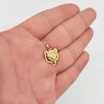 آویز گردنبند طلا 18 عیار سوزیانا مدل روباه طلایی - Image 3