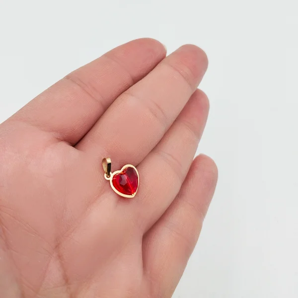 آویز گردنبند طلا 18 عیار سوزیانا مدل قلب کد B03 - Image 2