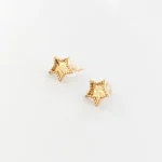 گوشواره طلا 18 عیار زنانه سوزیانا مدل ونکلیف ستاره