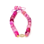 دستبند طلا 18 عیار زنانه سوزیانا مدل سنگی کد 1008