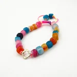 دستبند طلا 18 عیار زنانه سوزیانا مدل سنگی کد 1009