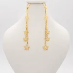 گوشواره طلا 18 عیار زنانه سوزیانا مدل آویز کد 810