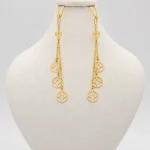 گوشواره طلا 18 عیار زنانه سوزیانا مدل آویز کد 808